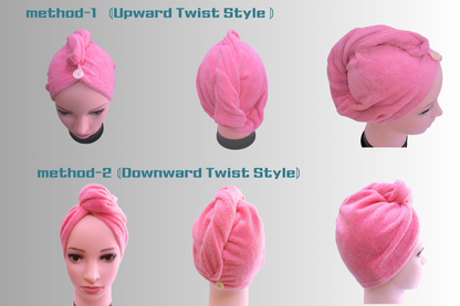 2 of Hair Turban - Super Absorbent Microfiber turban towel ‖ No Rubbing. Less Damage. Healthier Hair.