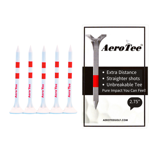 AI Engineered Golf Tee for Long Distance – Less Fade & Draw | Built to Last | USGA Approved & Patented / 5 of 2.75" golf tees in a box-White