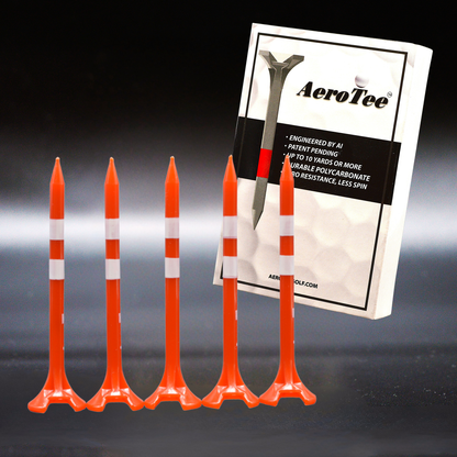 Reuseable & Unbreakable Plastic Golf Tee ‖ Reduced Friction. Perfect Strike ‖ USGA Approved & Patented in USA(5 or 10 tees)