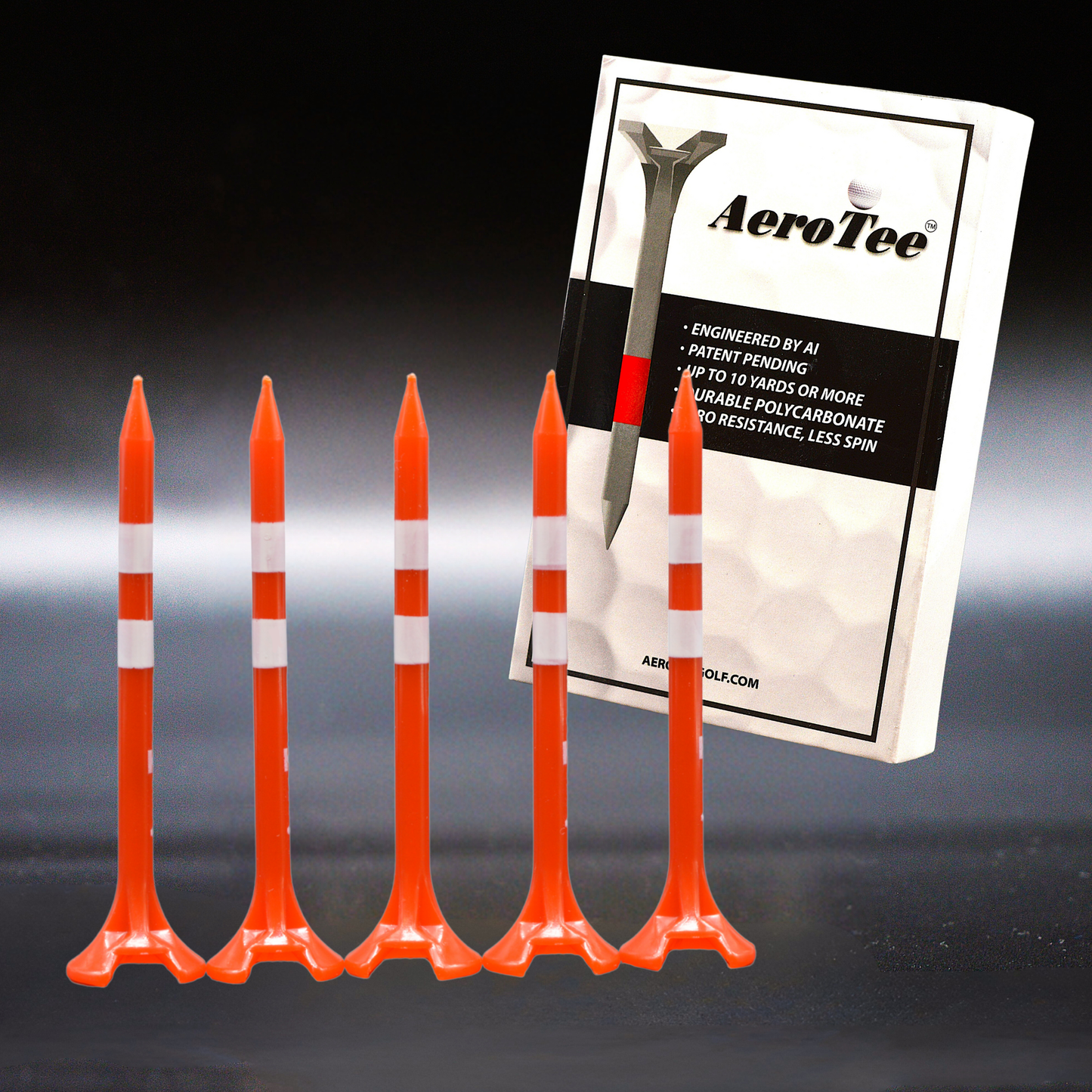 Reuseable & Unbreakable Plastic Golf Tee ‖ Reduced Friction. Perfect Strike ‖ USGA Approved & Patented in USA(5 or 10 tees)