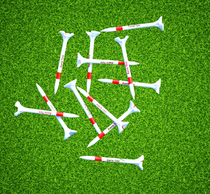 AI Engineered Golf Tee for Long Distance – Less Fade & Draw | Built to Last | USGA Approved & Patented / 5 of 2.75" golf tees om a box-White